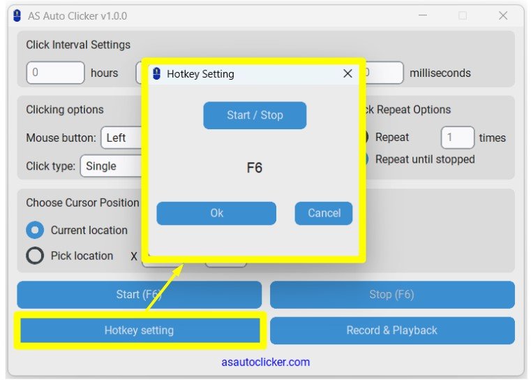 hotkey functionality